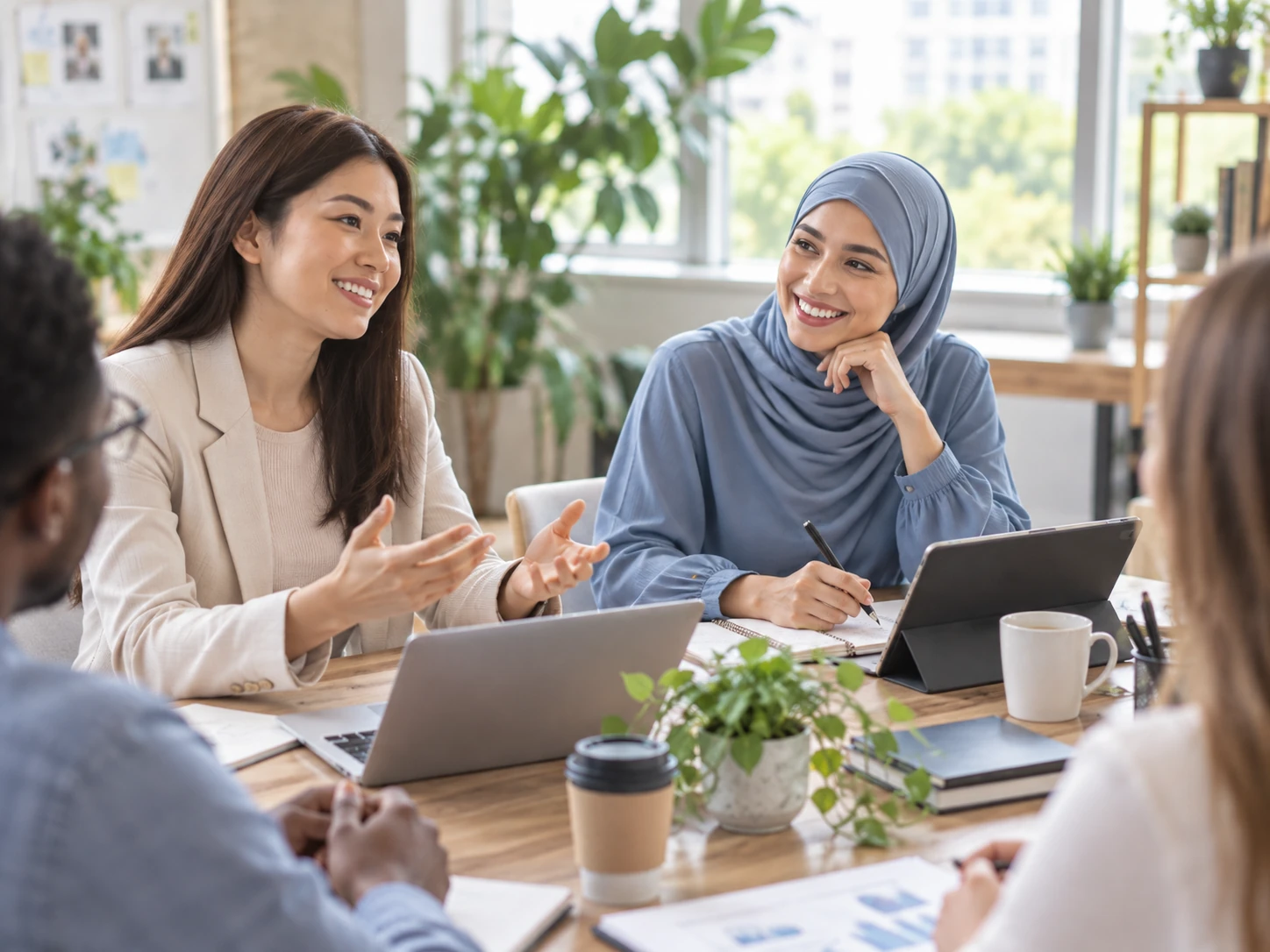 Multicultural business meeting in Malaysia